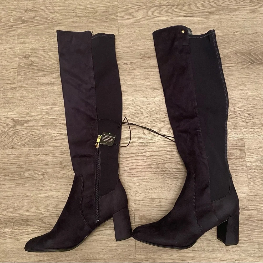 Liz Claiborne Leyla Midnight Over The Knee Boot Size 9.5